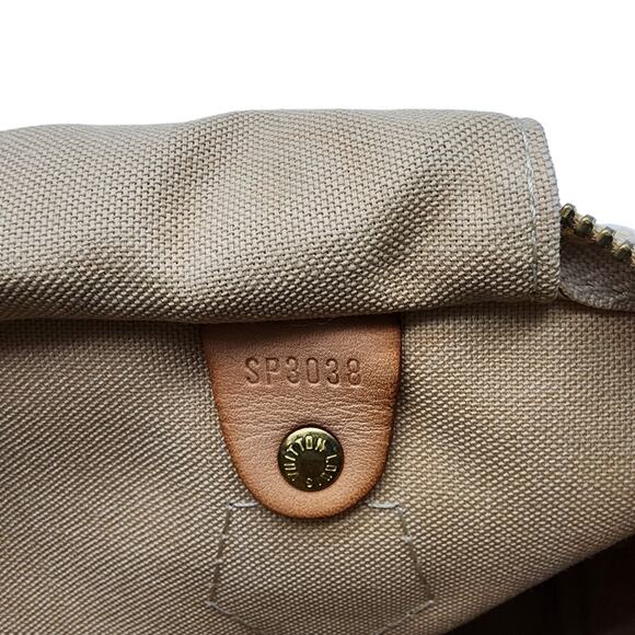 Louis Vuitton Speedy 30 Damier Azur Boston Handbag Purse with lock and key - Picture 9 of 9